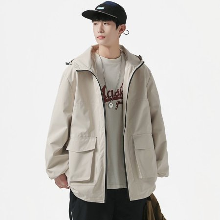 Мужская ветровка с капюшоном 2023 фотография