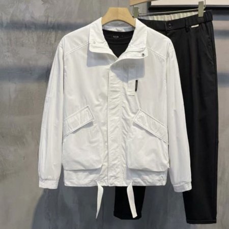 Мужская куртка в стиле хипстер с высоким воротником фото