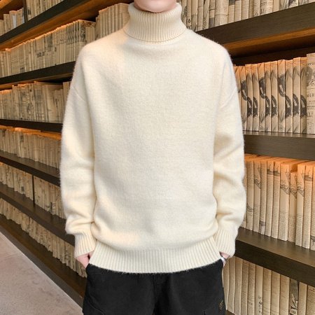 Мужской теплый свитер с начесом 2022 фото