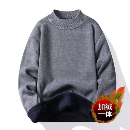 Мужской свитер с высоким воротником и утеплением фото