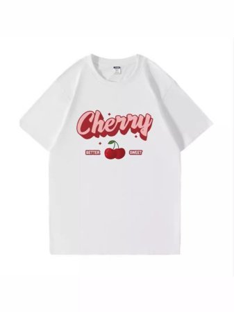 Женская футболка из чистого хлопка изображение