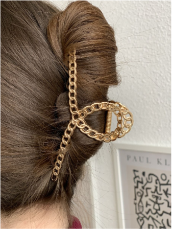 Крабик для волос металлический 8416O  / К1000/ В15 детальное фото
