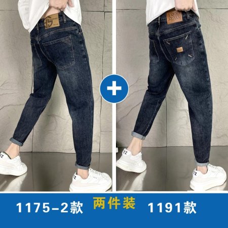 Джинсы мужские 2024 весна-осень узкие свободные джинсы в американском стиле фотография