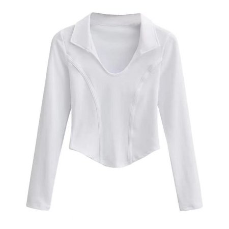 Длинный свитер с удлиненным воротником U-образного выреза изображение