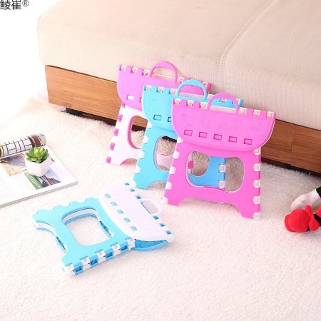 Складной пластиковый табурет для ванной комнаты и детей изображение