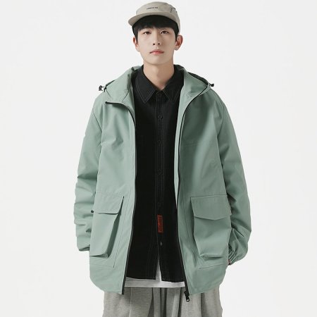 Мужская ветровка с капюшоном 2023 фотография