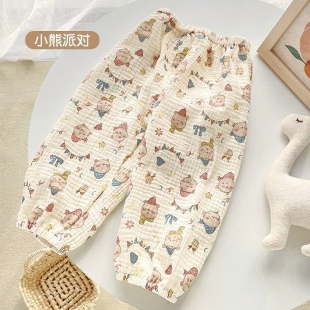 Летние детские штаны из марли фото