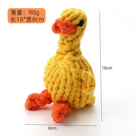 Плетеная игрушка для собак из хлопковой веревки изображение