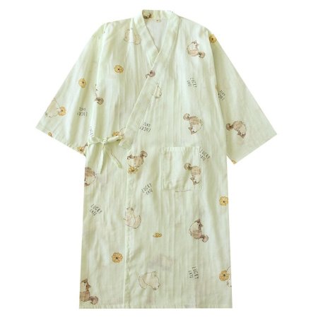 Халат из чистого хлопкового муслина фото