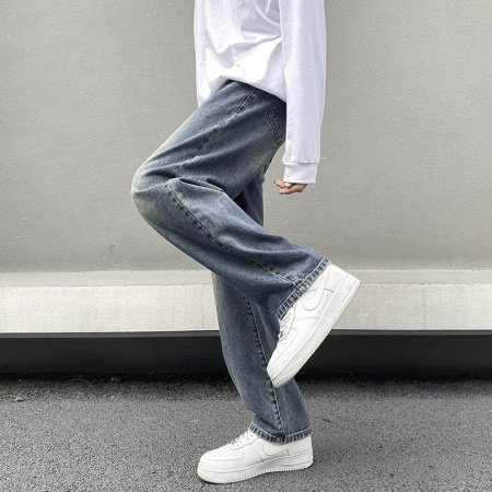 Джинсы мужские 2024 осенние новинки изображение