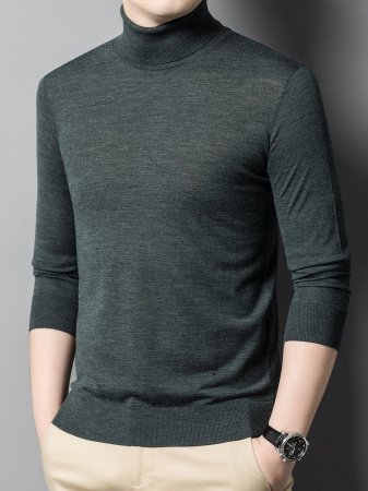 Мужской свитер из тонкой шерсти фото