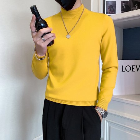 Мужской свитер с высоким воротником изображение