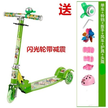 Детский трехколесный самокат фотография