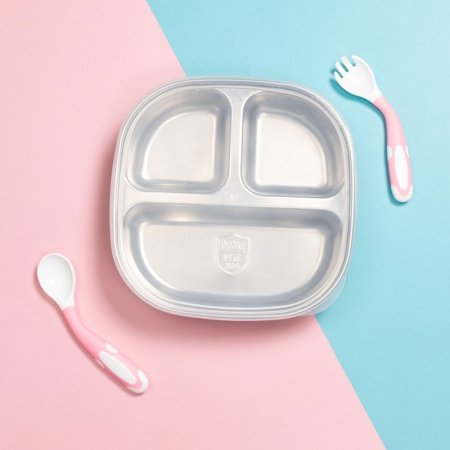 Детская посуда из нержавеющей стали фотография