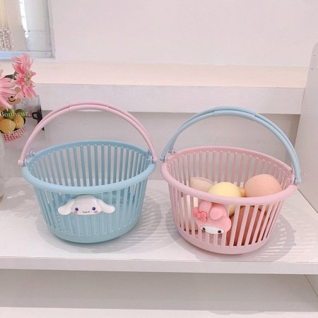 Корзина для хранения Макарон в стиле цветового столкновения фотография