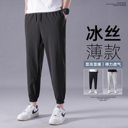 Мужские летние брюки из легкого льняного материала фотография