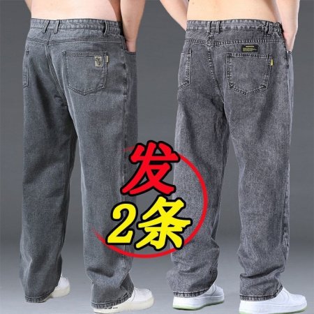 Мужские джинсы с прямым кроем и увеличенными размерами фото