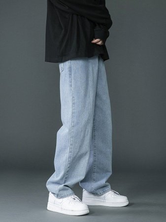 Мужские джинсы 2024 с прямыми штанинами фото