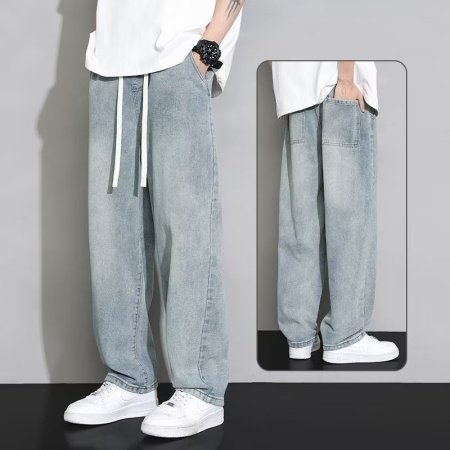 Мужские джинсы 2023 новой летней моды фотография