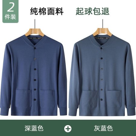 Мужская хлопковая футболка с длинным рукавом для пожилых фотография