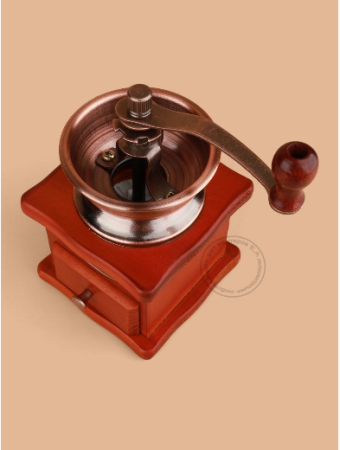 Кофемолка ручная с деревянным основанием GO-KM-8 / К36 / В18 детальное фото