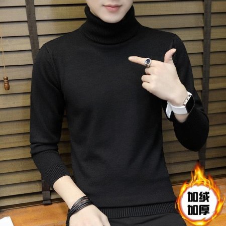 Мужской свитер с высоким воротником изображение