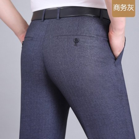 Летние мужские брюки из шелкового сурепа для делового стиля фотография