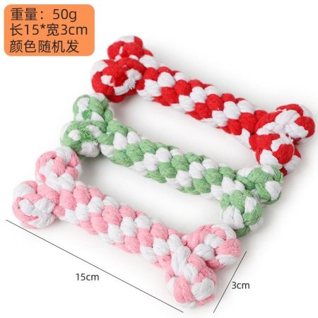 Плетеная игрушка для собак из хлопковой веревки изображение