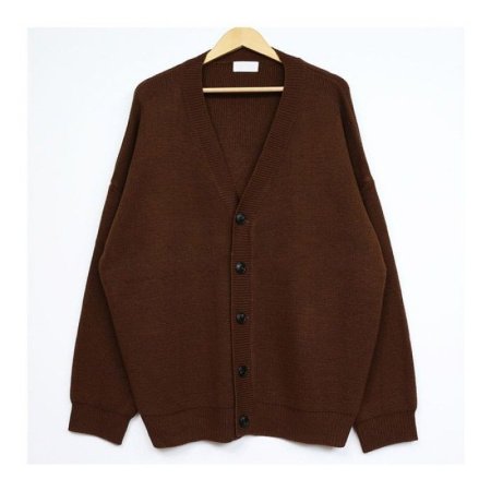 Хлопковый мужской свитер в стиле хантун с V-образным вырезом фотография