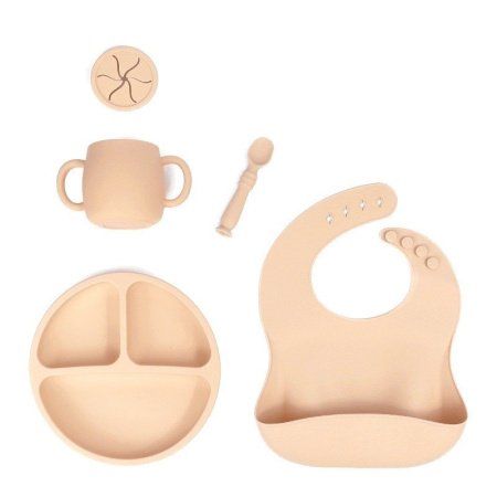 Детский набор посуды из силикона фото