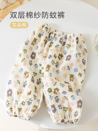 Летние детские штаны из марли фото