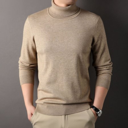 Мужской свитер с высоким воротником осенне-зимней коллекции 2024 изображение