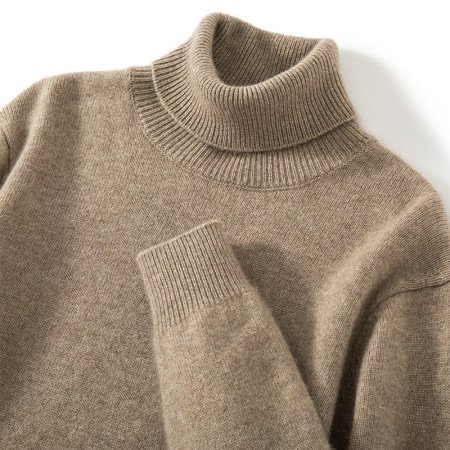 Мужской свитер из кашемира с высоким воротником фото