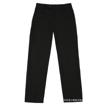 Мужские черные брюки прямого кроя с широкими штанинами фото