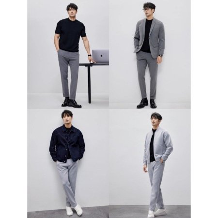 Мужская вязаная футболка с круглым воротом изображение