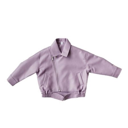 Детская куртка из кожзама в стиле байкеров изображение