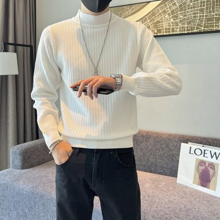 Мужской свитер с высоким воротником фото