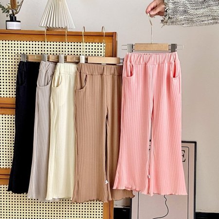 Детские летние брюки с широкими штанинами фотография