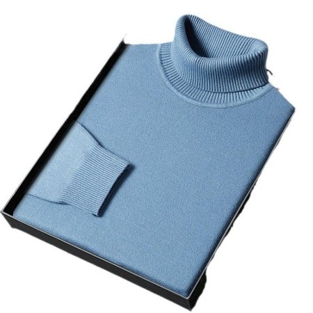 Мужской свитер с высоким воротником фотография