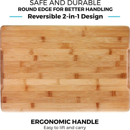 Натуральная доска для резки из бамбука фотография