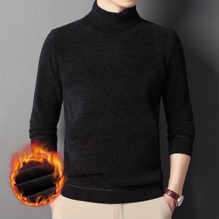 Толстовка с высоким воротником и утеплением для мужчин изображение