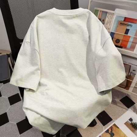 Футболка с принтом кота и надписью, летняя, свободного кроя изображение