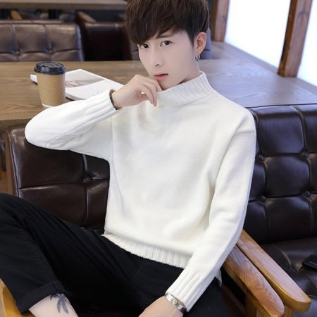 Мужской свитер с высоким воротником изображение