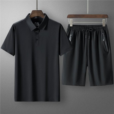 Летний мужской комплект из поло и шорт с брюками фотография