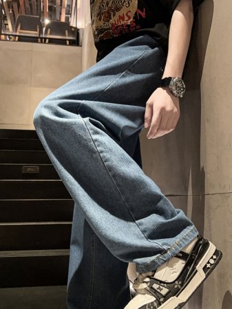 Мужские джинсы в стиле гангстеров изображение