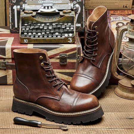 Мужские ботинки Martin 8111 из натуральной кожи фотография