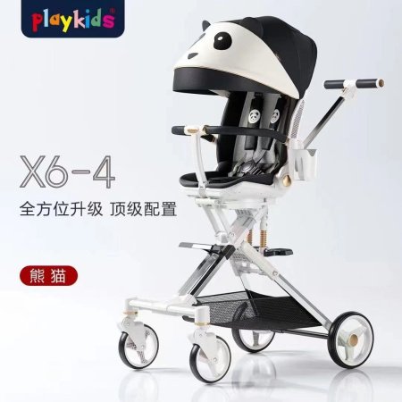 Playkids普洛可遛娃婴幼儿可躺可换向高景观轻便推车一键折叠X6X7 фотография