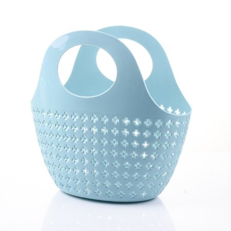 Пластиковая корзина для ванной комнаты фотография