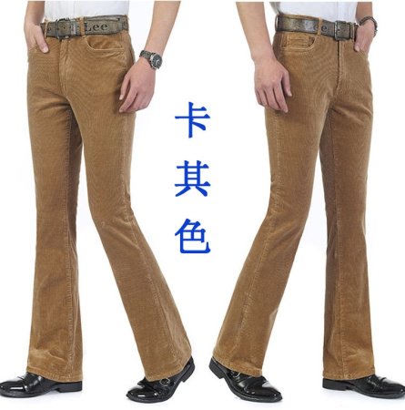 Мужские джинсы винтажного фасона из классического бархата фотография