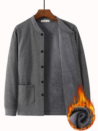 Мужская хлопковая футболка с длинным рукавом для пожилых фотография